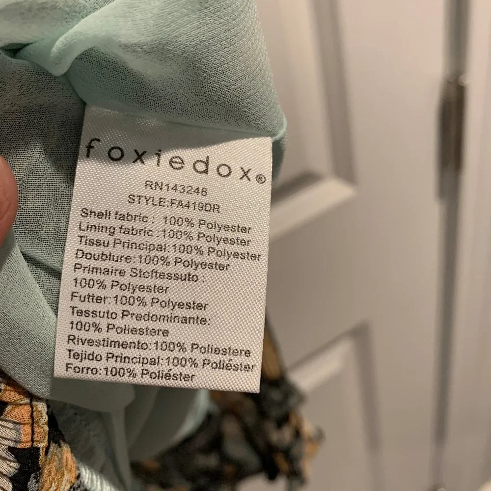 NWT Foxiedox Adora Boho Dress Cold Shoulder S NWT